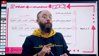 قواعد درس ششم عربی دهم انسانی