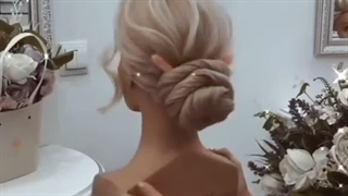 آموزش شینیون اروپایی از آموزشگاه بانو نهال 09122937202