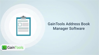 GainTools Address Book Manager software to easily convert VCF to CSV
