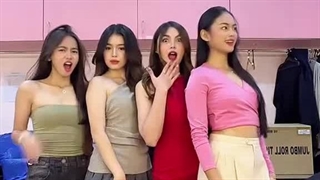 میکا و گریس و الا و جی جی در پشت صحنه ی سریال جواهر بخش ای