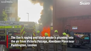 آتش‌سوزی مهیب در یک پست برق لندن/ ستون‌های دود تا کیلومترها دیده می‌شوند