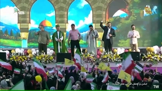 اجرای علی العطار خواننده لبنانی در برنامه محفل قم 1404 جشن میلاد حضرت معصومه(س)