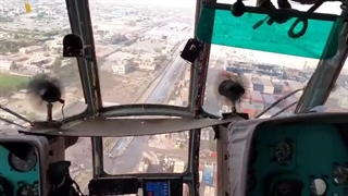 تصاویر ابتدایی از آتش سوزی در بندر شهید رجایی از بالا - بالگرد