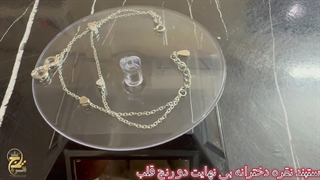 دستبند نقره دخترانه بی نهایت دو رنج قلب