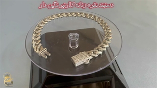 خرید و قیمت دستبند نقره زنانه کارتیر نگین دار