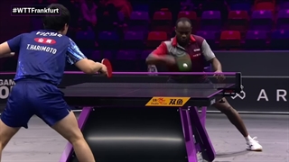 مسابقه جذاب تنیس روی میز Tomokazu Harimoto با Quadri Aruna