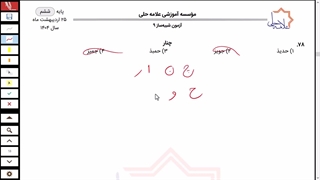 تحلیل آزمون مرحله 9 شبیه ساز ورودی تیزهوشان علامه حلی پایه ششم دفترچه دو