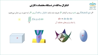 انتگرال سه گانه _ کاملترین آموزش ریاضی عمومی2 با 379 مثال