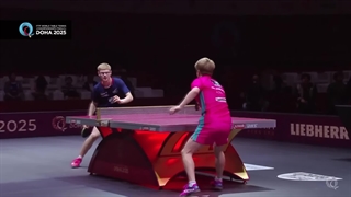 مسابقه پینگ پنگ فلیکس لیبران در مقابل آن جه هیون | قهرمانی جهان 2025