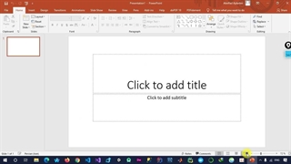 1- تب Home  از نرم افزار پاورپوینت