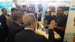 بازدید ریاست بنیاد برکت بهمراه معاون رئیس جمهور از (شرکت دانش بنیان چسب افزار غرب) تولید کننده (عایق رطوبتی نانو در اراک)