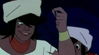 کارتون شب های عربی:ماجراهای سندباد ۱۹۷۵/۱۹۷۶-پادشاهی همه زنان/هشت پای غول پیکر-قسمت بیستم