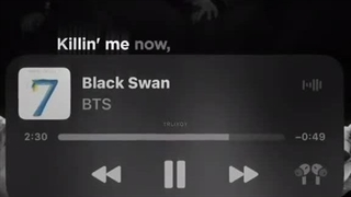 بلک سوان بی‌ تی‌ اس BTS Black swan