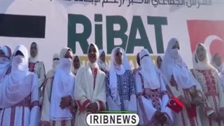 جشن ازدواج ۴۰۶ زوج فلسطینی در میان آوارها و خرابه های غزه بمباران شده توسط صهیونیست ها