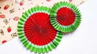 کاردستی تزیین شب یلدا با طرح هندوانه