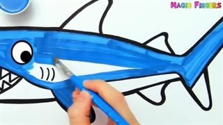 86. آموزش سوره طارق - آموزش نقاشی همراه با پخش سوره های قرآن - نقاشی کوسه