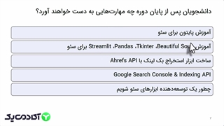آموزش سئو [پایتون در سئو برای ساخت ابزارهای سئو - کدنویسی سئو با بهرنگ صادقی]