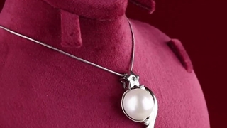 گردن آویز مروارید ماه و ستاره بدون زنجیر