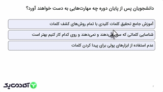 آموزش سئو [دوره آموزش تحقیق کلمات کلیدی مدرن و پیشرفته با بهرنگ صادقی]