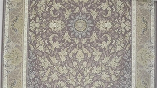فرش 1200 شانه تراکم 3600 کد E133027 کلاسیک نقره ای طلاکوب فرش متحد آسیا - اقساط تا سال 1410