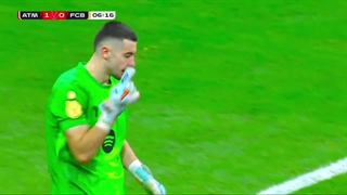 گل اول اتلتیکو به بارسا