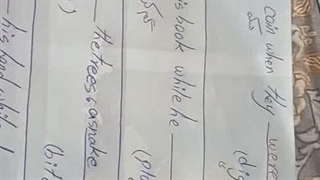 گذشته استمراری تست  درس سوم دهم قسمت سوم