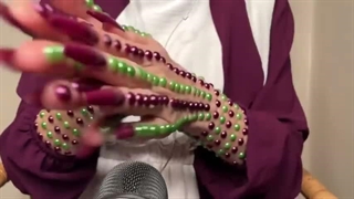 Asmr با دست مرواریدی