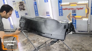 نقاشی تخصصی داشبورد خودروی kmc در تعمیرگاه تخصصی وستینال