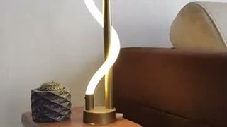 آباژور رومیزی مدرن LED لوکس با بدنه آلومینیوم کد RM109 فروشگاه آباژور دات کام