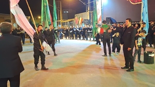 عزاداری خیابانی هیئت عزاداران مکتب المهدی (عج) اخی جهان (2) . محرم 1405